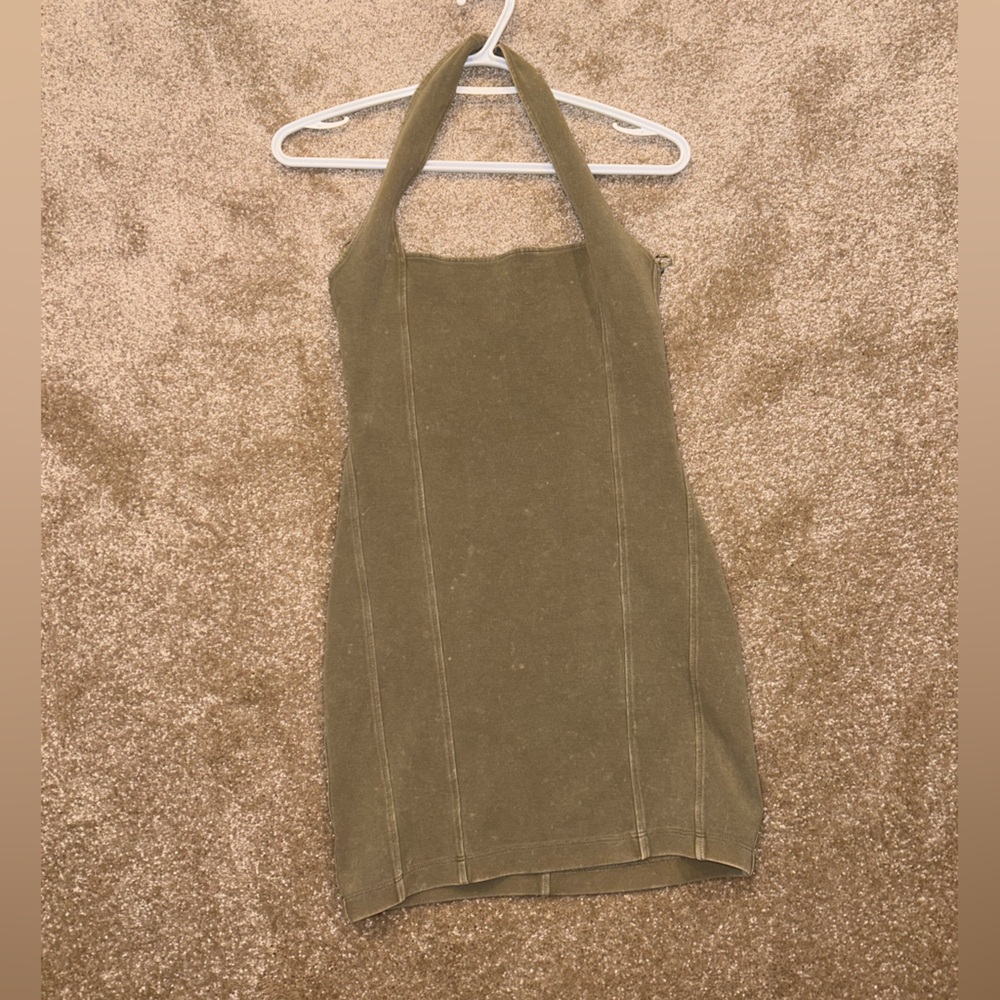 Zara Olive Tank Dress
